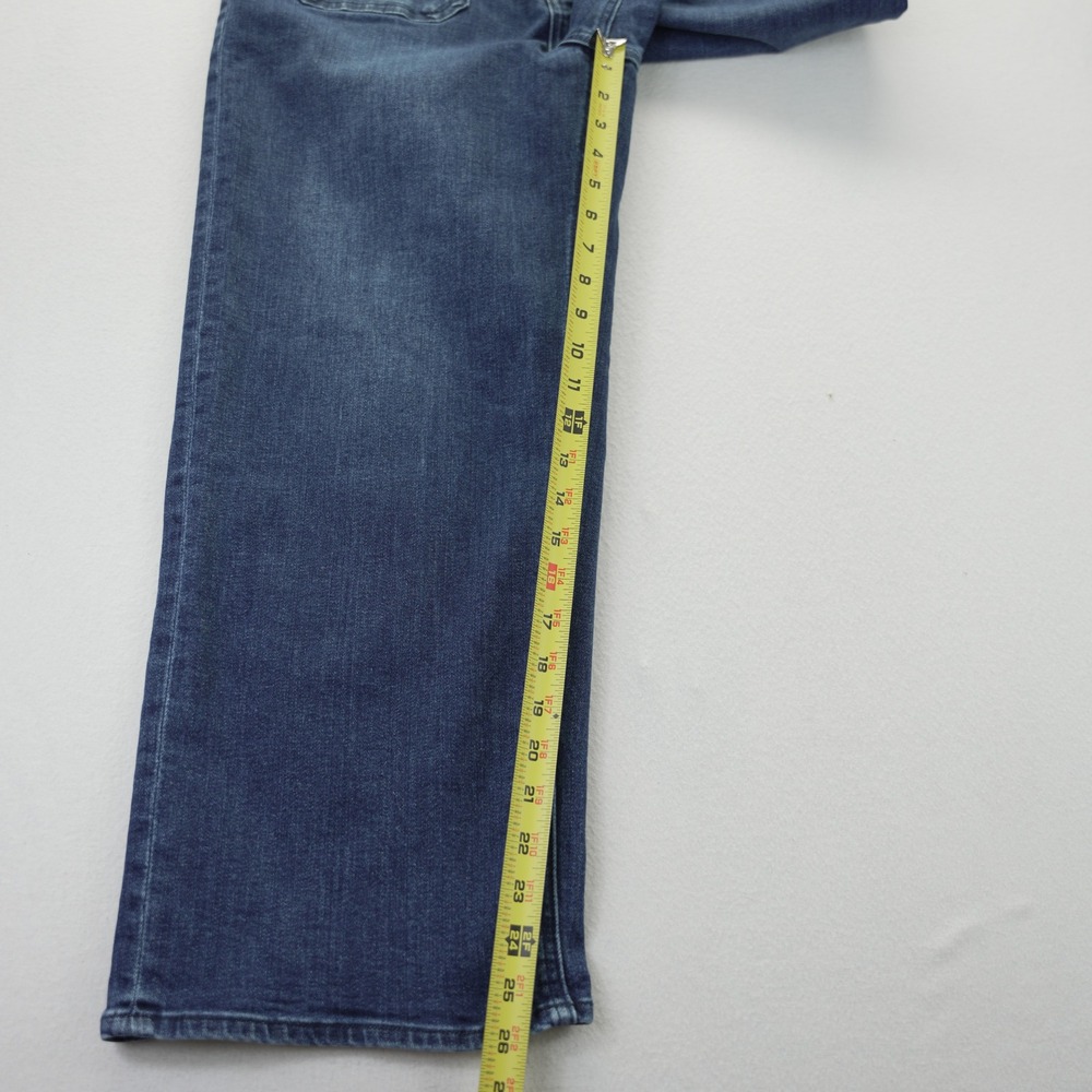 Quince Womens Bella Stretch Patch Pockets Wide Leg Crop Jeans Denim High Rise 32 - Picture 7 of 11